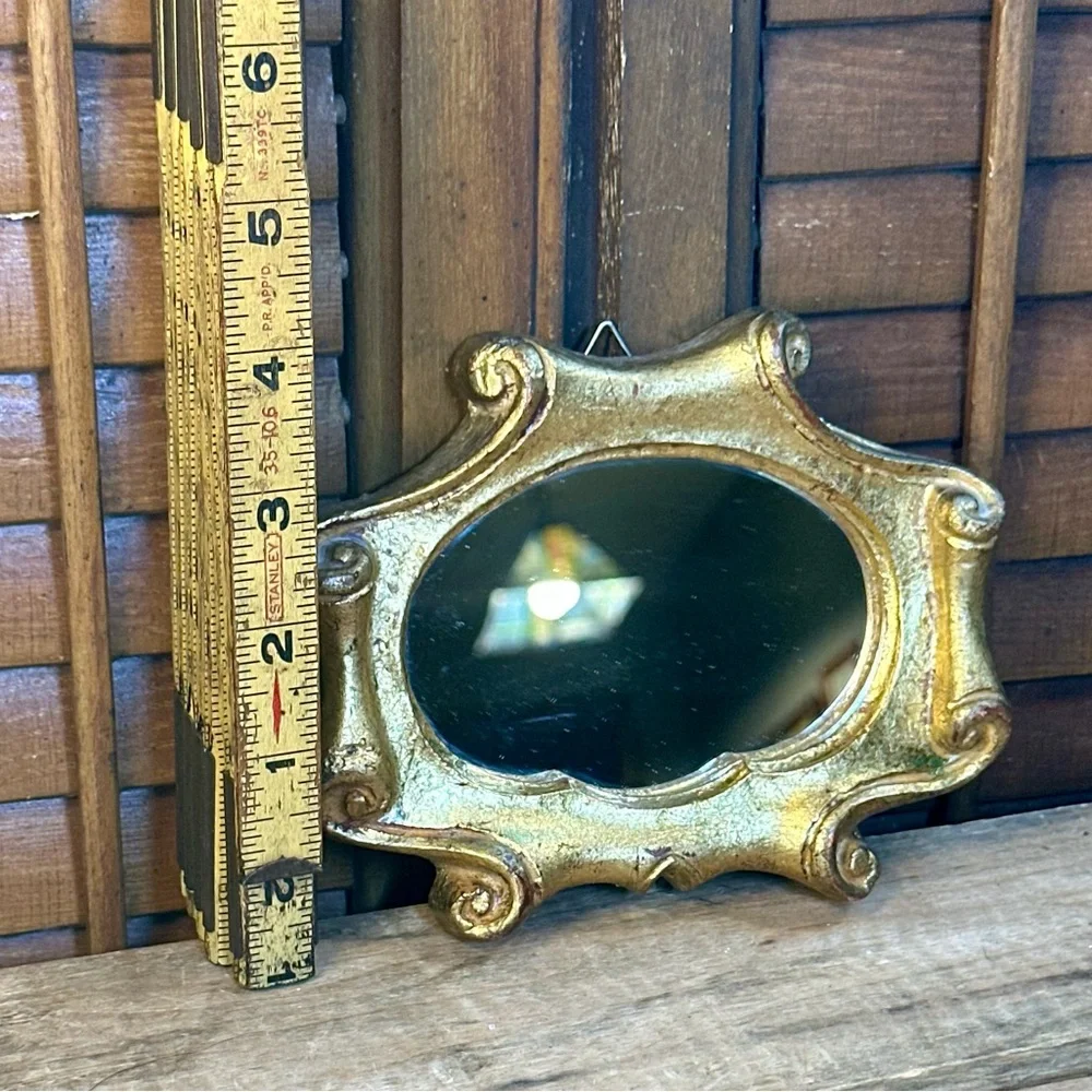 Italian Florentine Baroque Gold Giltwood Antique Wall Mirror